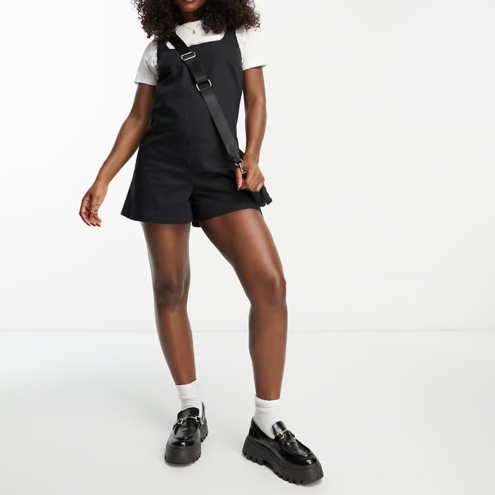 NWT ASOS Black Twill Romper